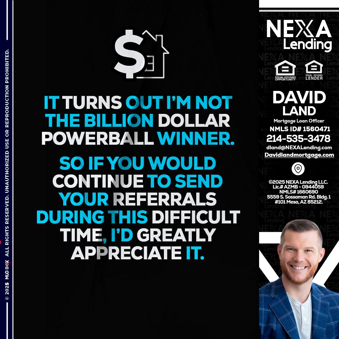 IT TURNS - David Land -Mortgage Loan Officer