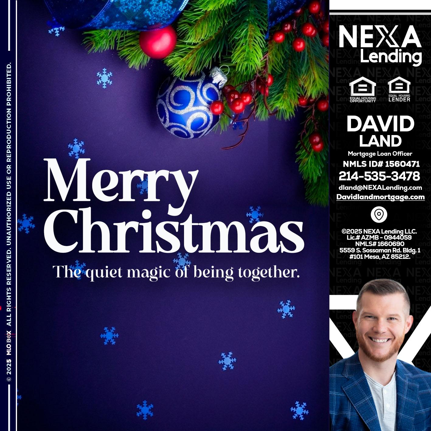 merry christmas - David Land -Mortgage Loan Officer