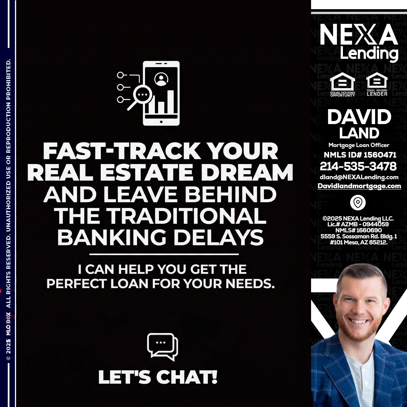 FAST TRACK - David Land -Mortgage Loan Officer