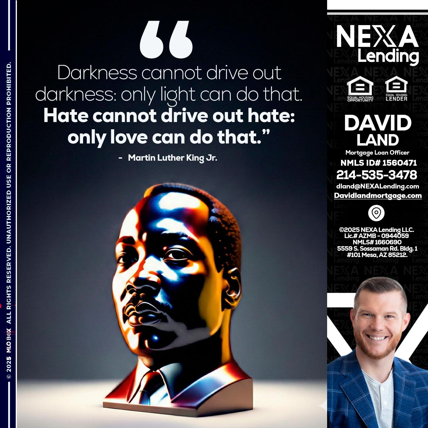 MLK 2026 - David Land -Mortgage Loan Officer