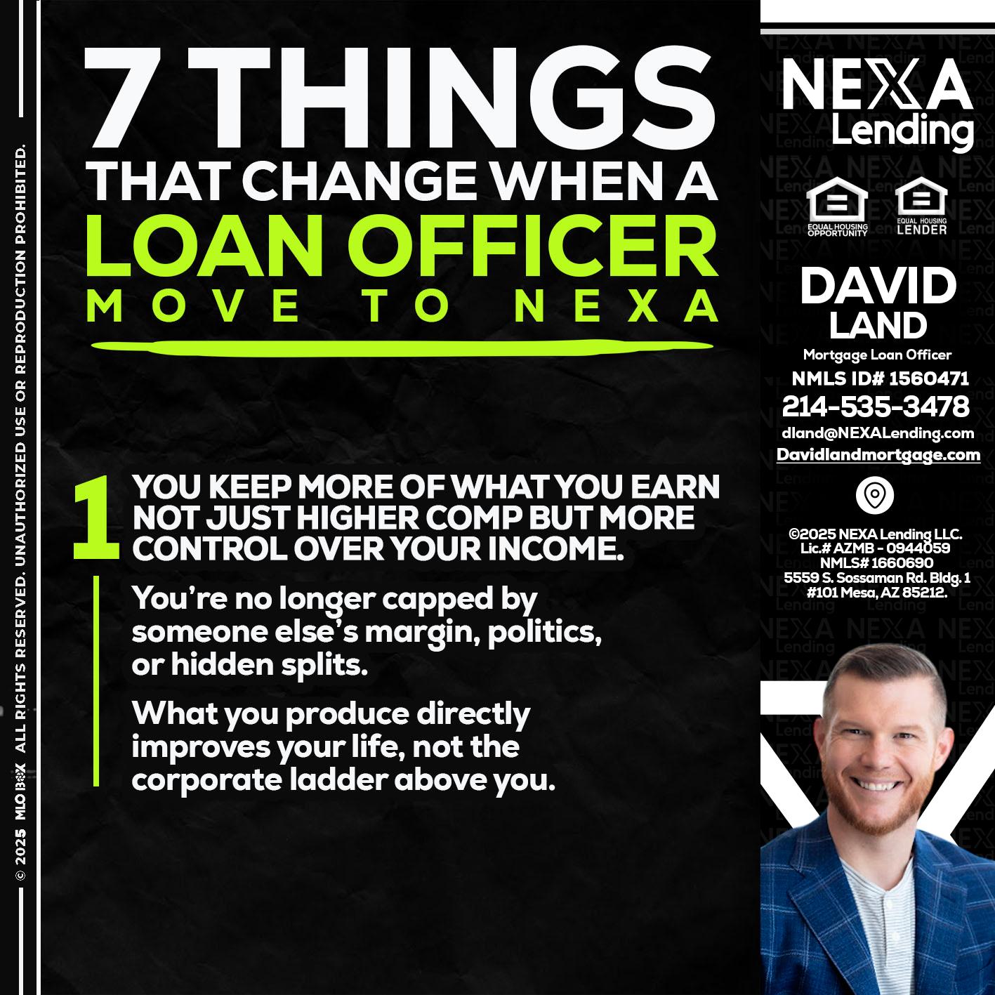 7 THINGS (1) - David Land -Mortgage Loan Officer