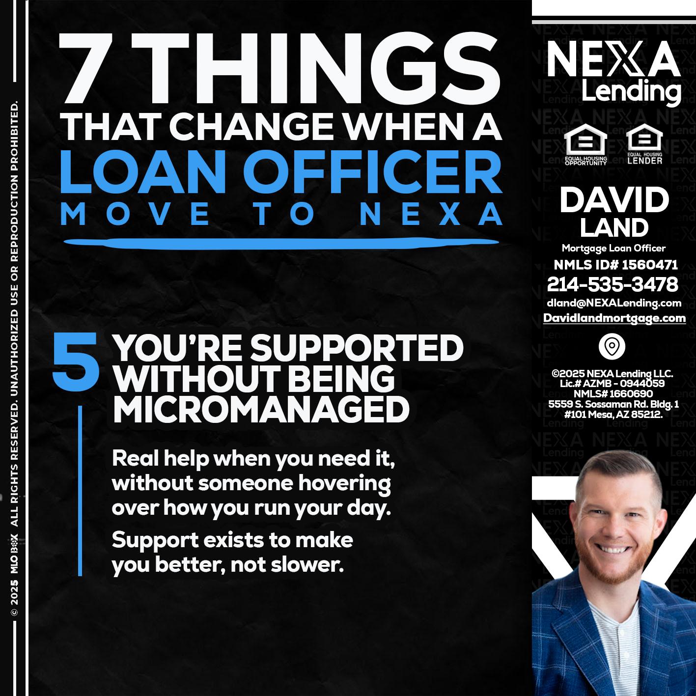 7 THINGS (5) - David Land -Mortgage Loan Officer