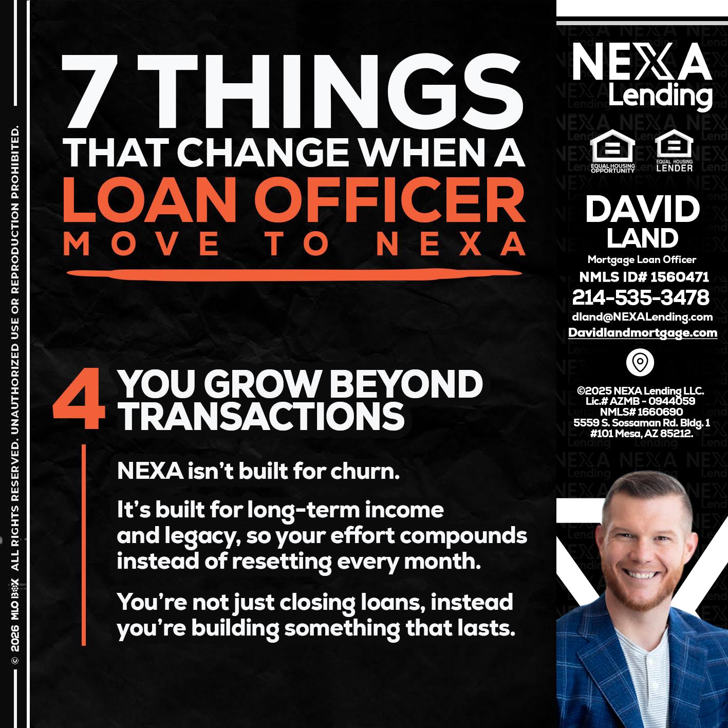 7 THINGS (4) - David Land -Mortgage Loan Officer