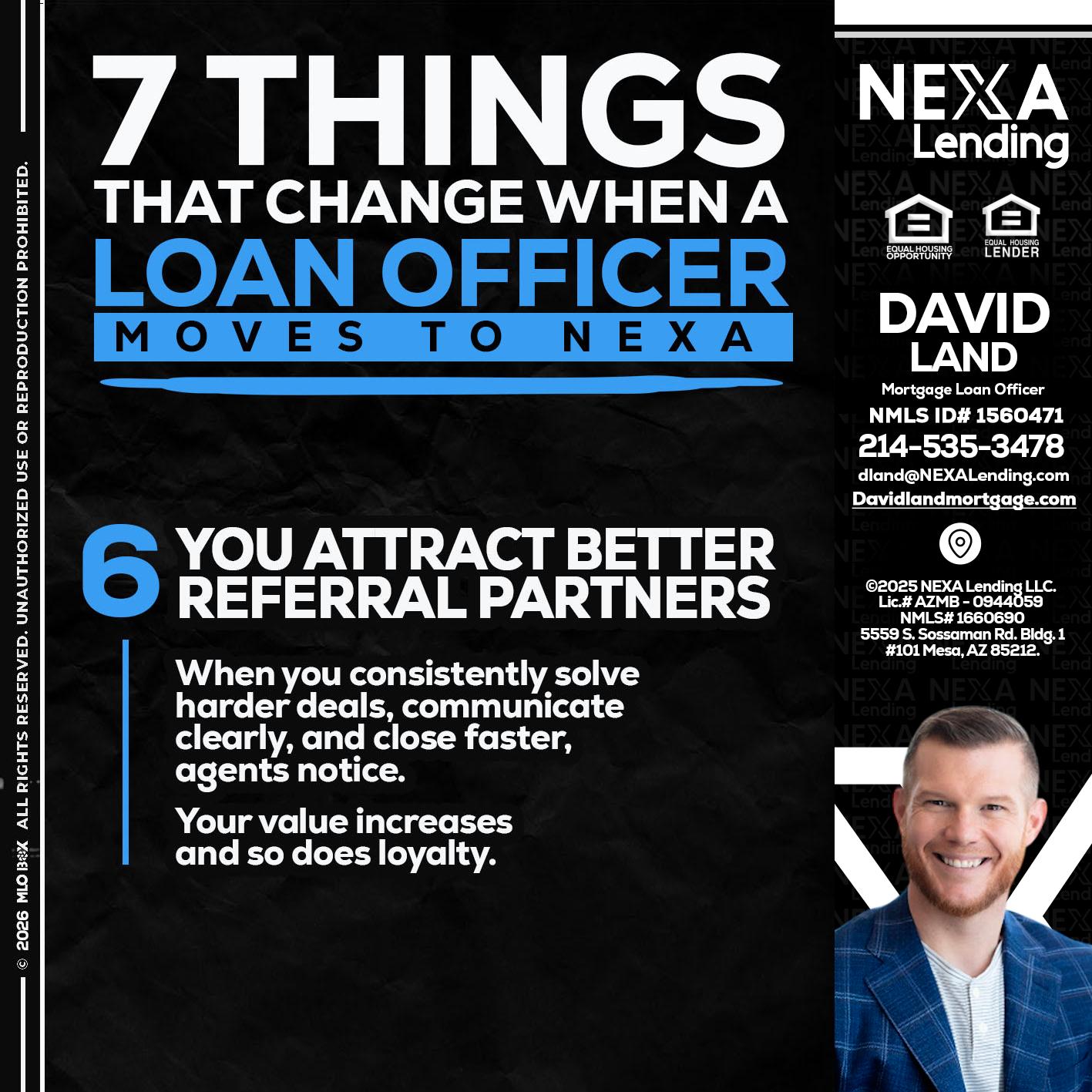 7 THINGS (6) - David Land -Mortgage Loan Officer