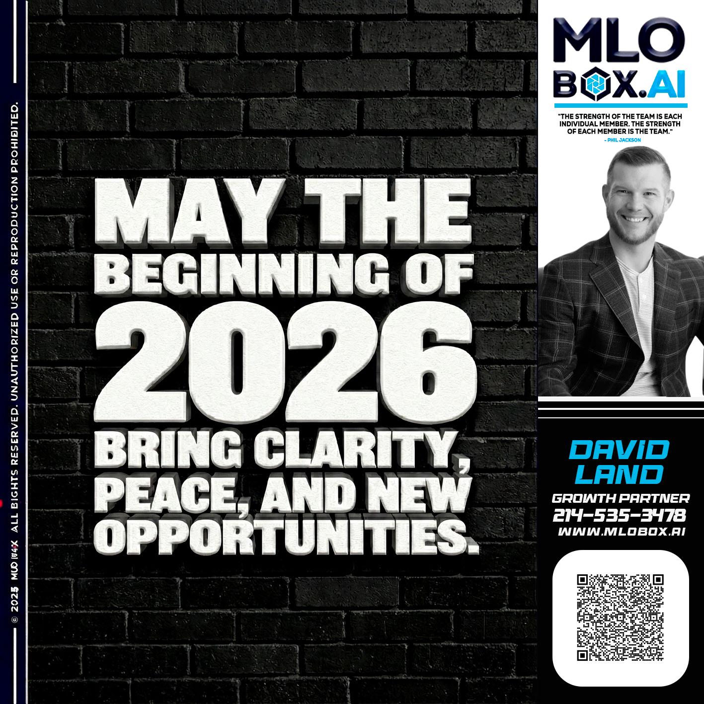MAY THE 2026 - David Land -Mortgage Loan Officer