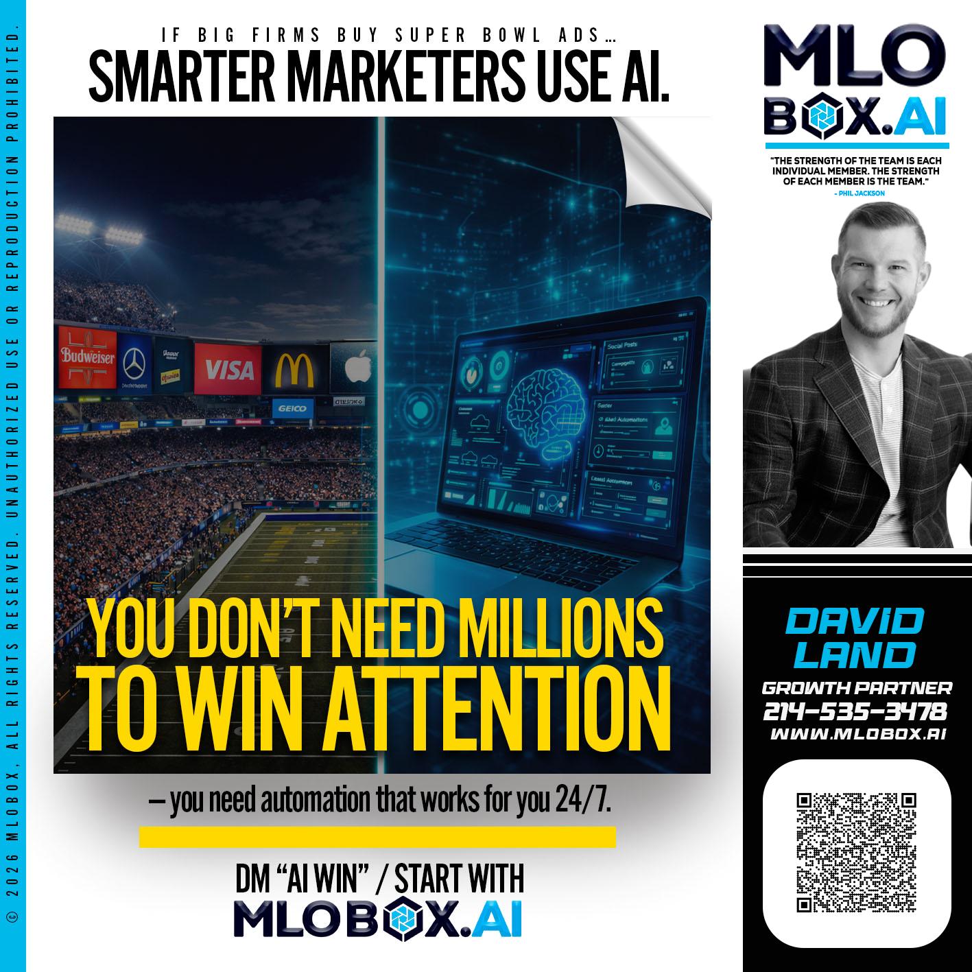 you don't need - David Land -Mortgage Loan Officer