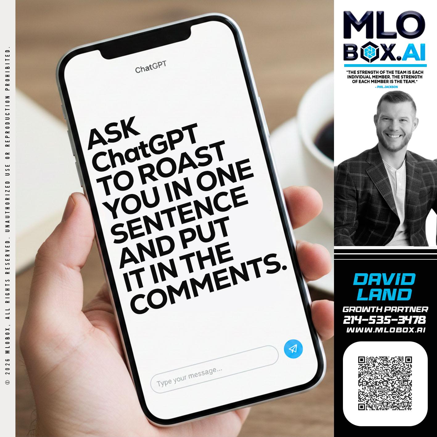 ASK CHAT GPT - David Land -Mortgage Loan Officer