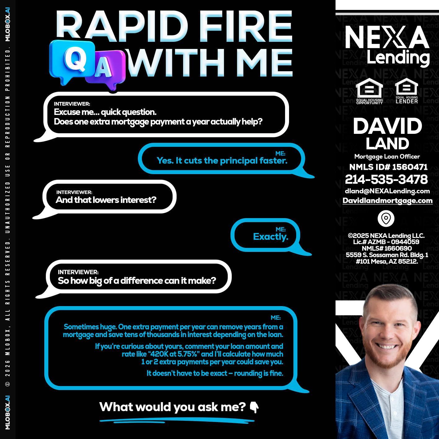 RAPID Q&A - David Land -Mortgage Loan Officer