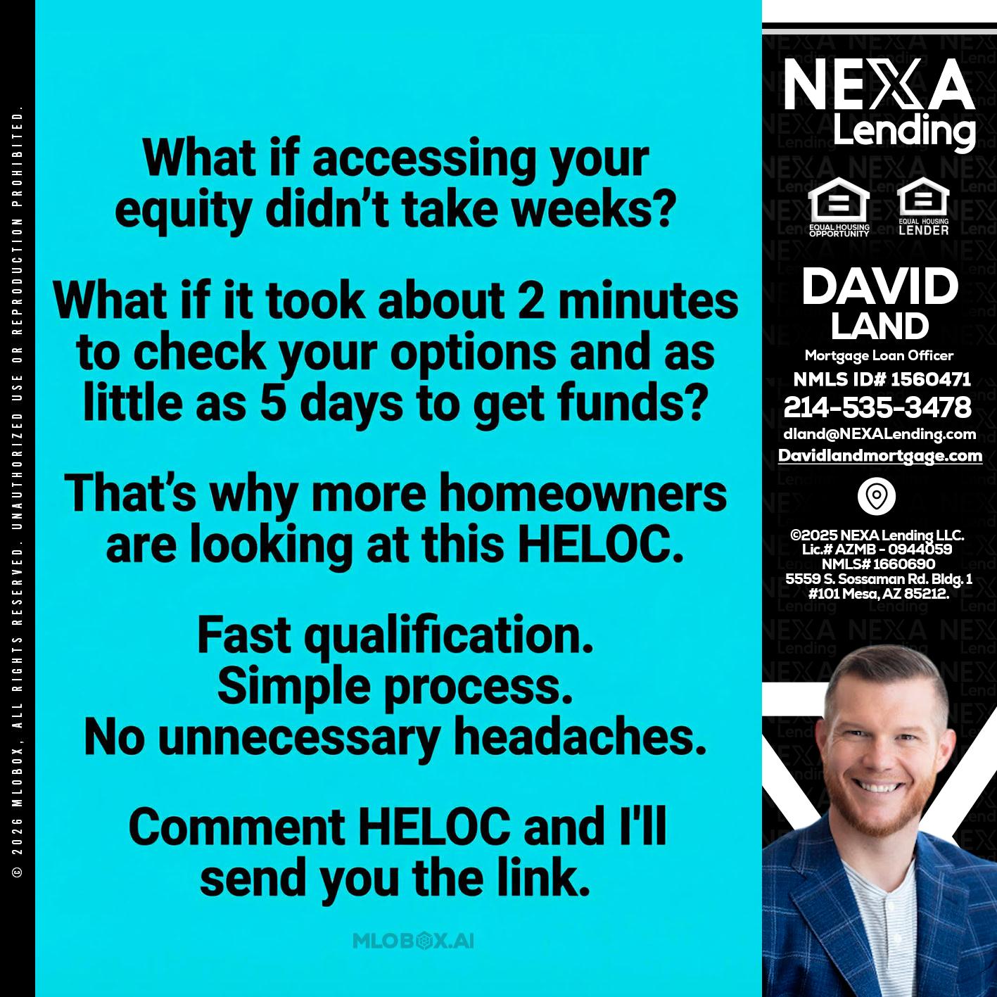 what if - David Land -Mortgage Loan Officer