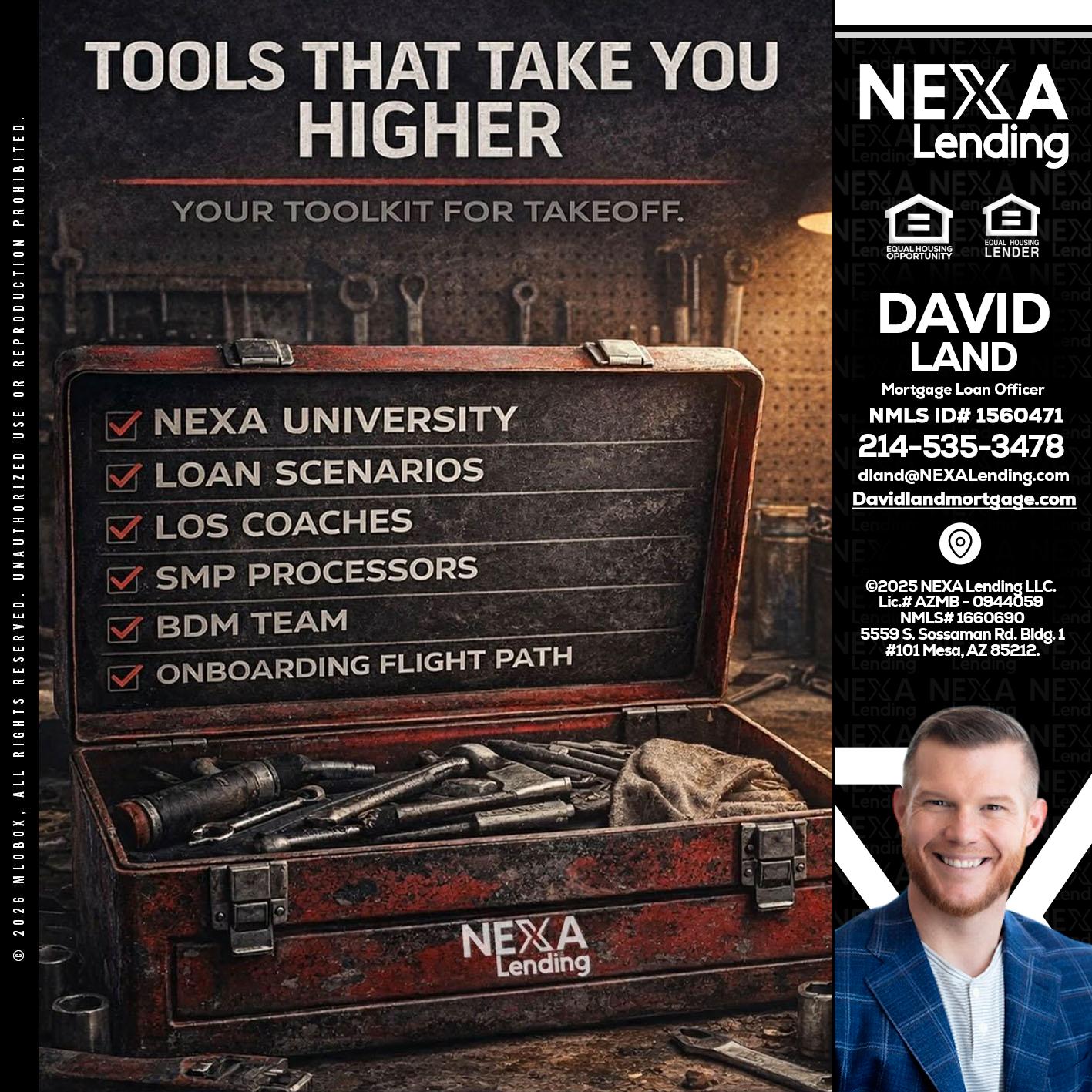 TOOLS THAT - David Land -Mortgage Loan Officer
