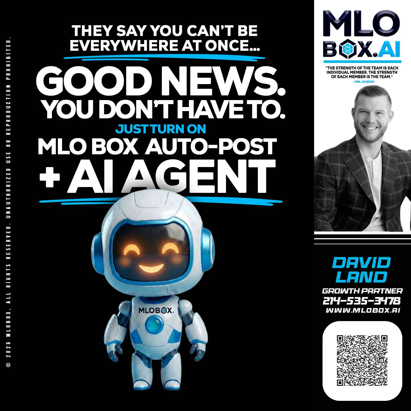 GOOD NEWS - David Land -Mortgage Loan Officer