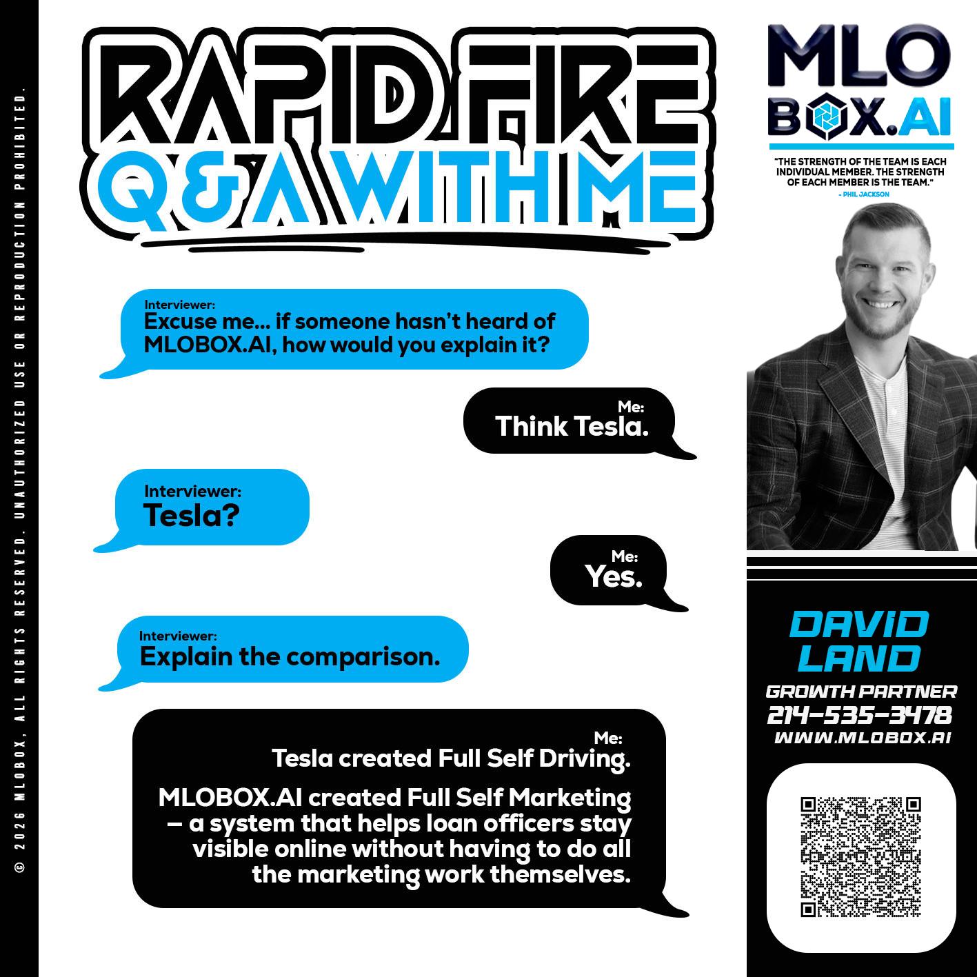 RAPID FIRE Q&A - David Land -Mortgage Loan Officer
