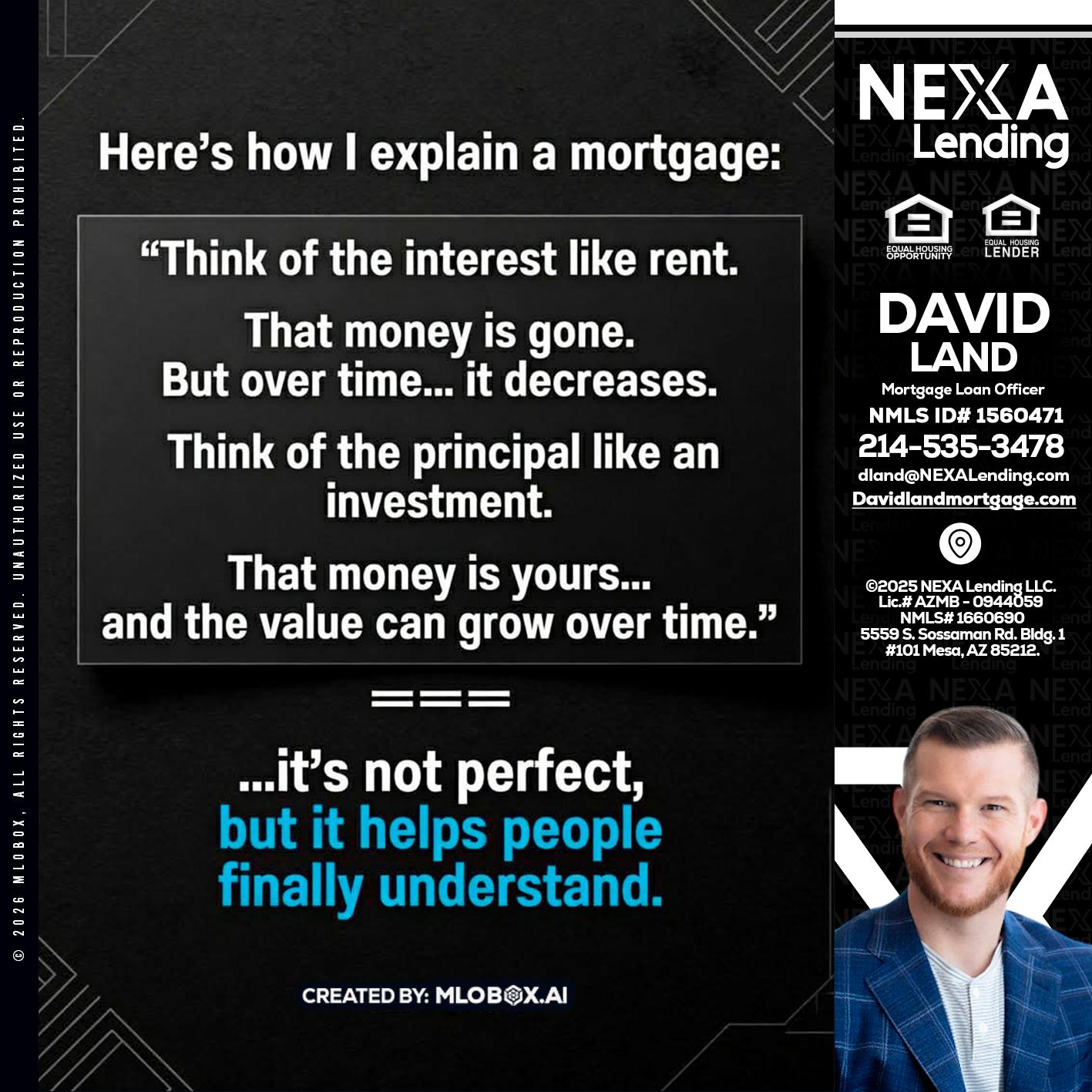 HERES NOW - David Land -Mortgage Loan Officer