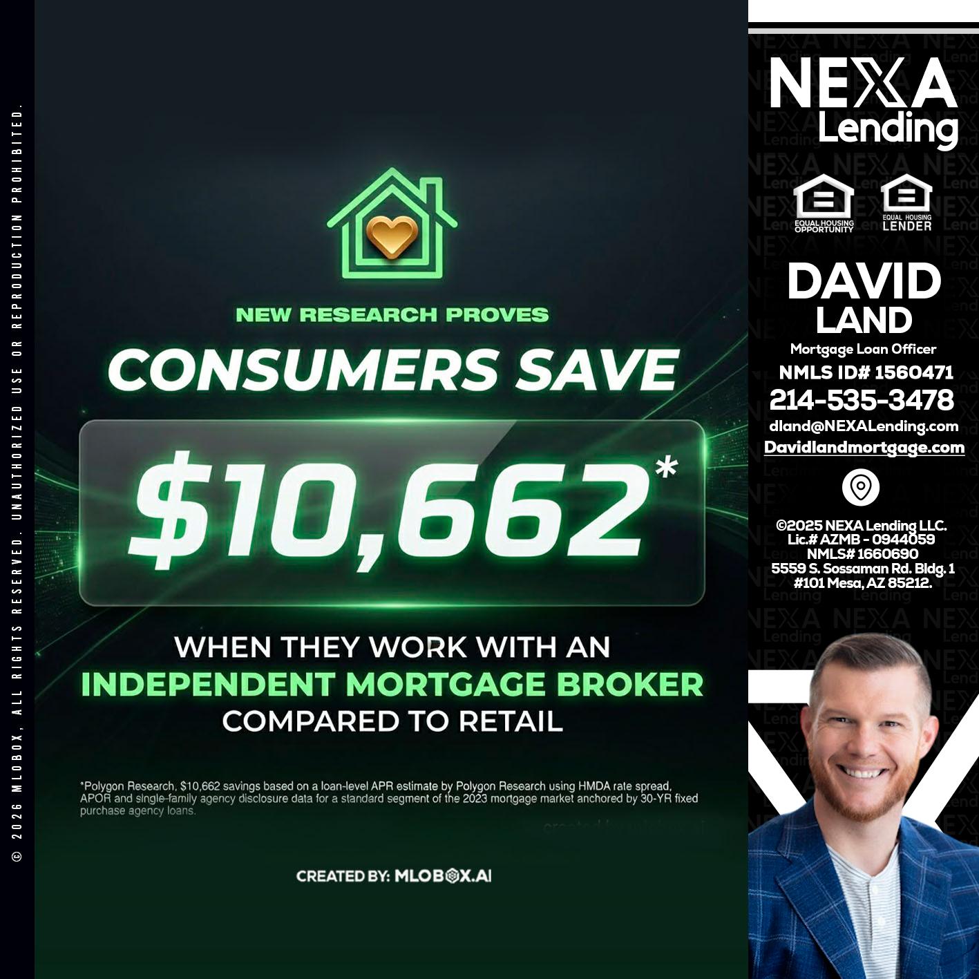 10,662 - David Land -Mortgage Loan Officer