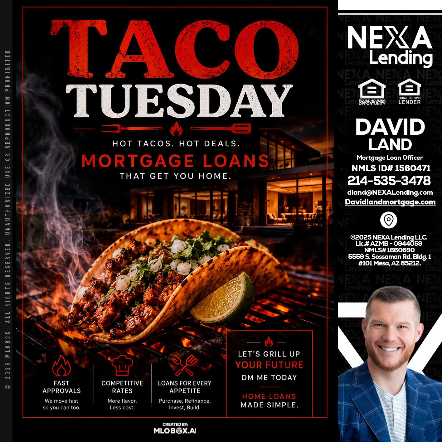 TACO TUESDAY - David Land -Mortgage Loan Officer