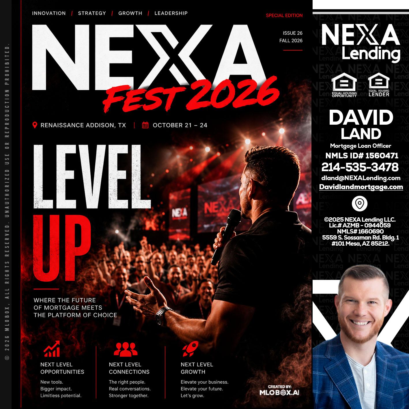 NEXA FEST 2026 - David Land -Mortgage Loan Officer