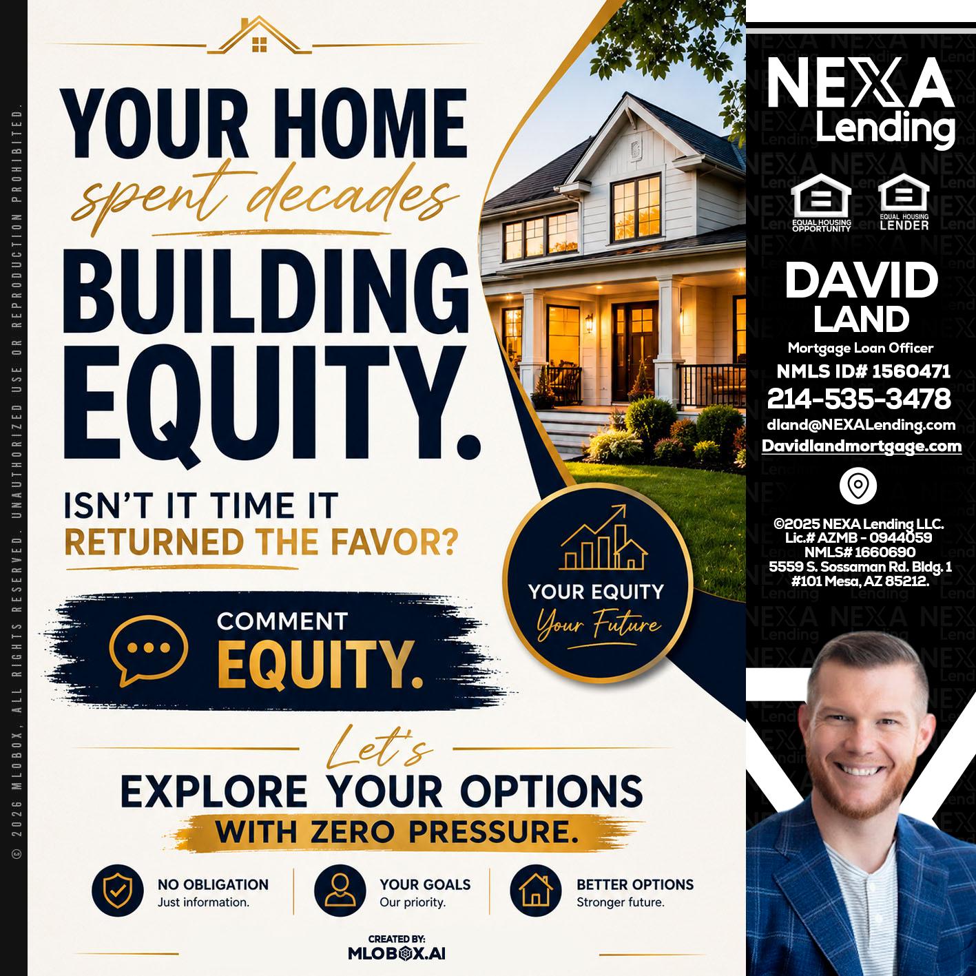 building equity - David Land -Mortgage Loan Officer