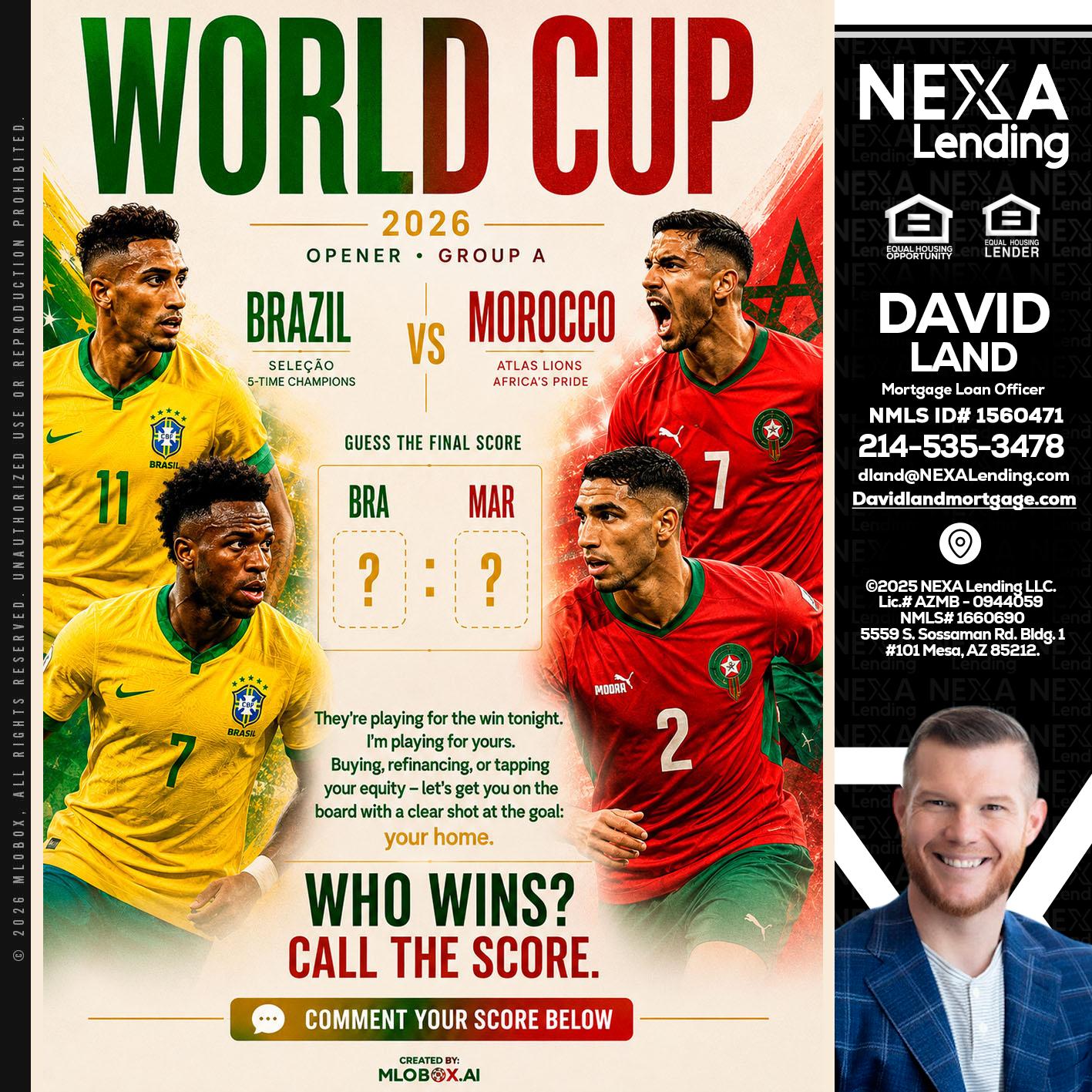 WORLD CUP - David Land -Mortgage Loan Officer