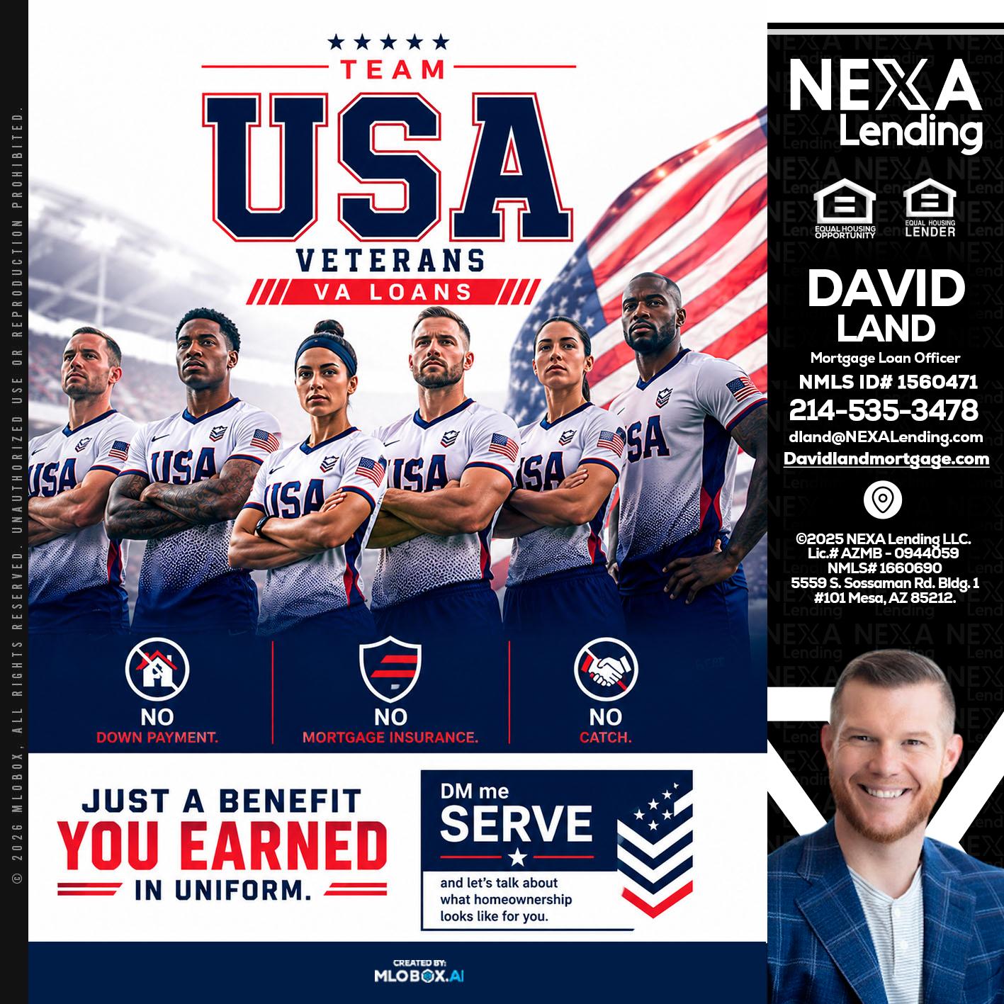 USA TEAM - David Land -Mortgage Loan Officer
