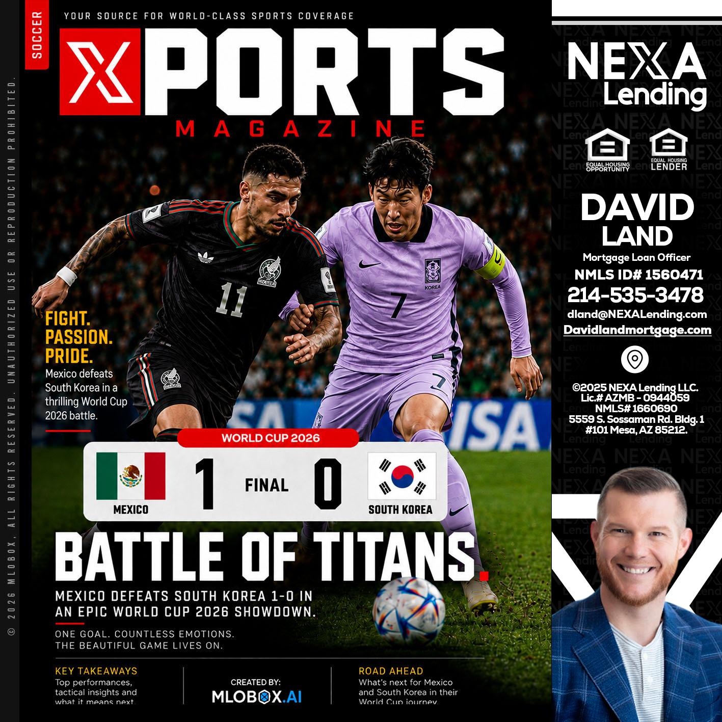 XPORTS MAGAZINE - David Land -Mortgage Loan Officer