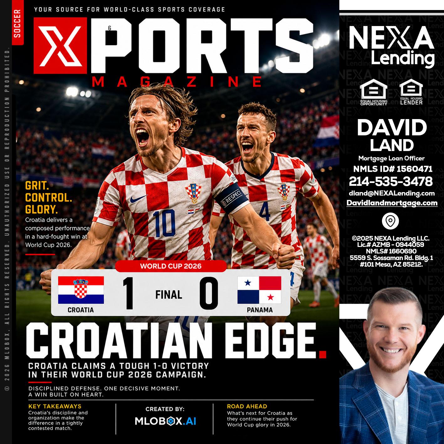 CROATIA 1-0 PANAMA - David Land -Mortgage Loan Officer