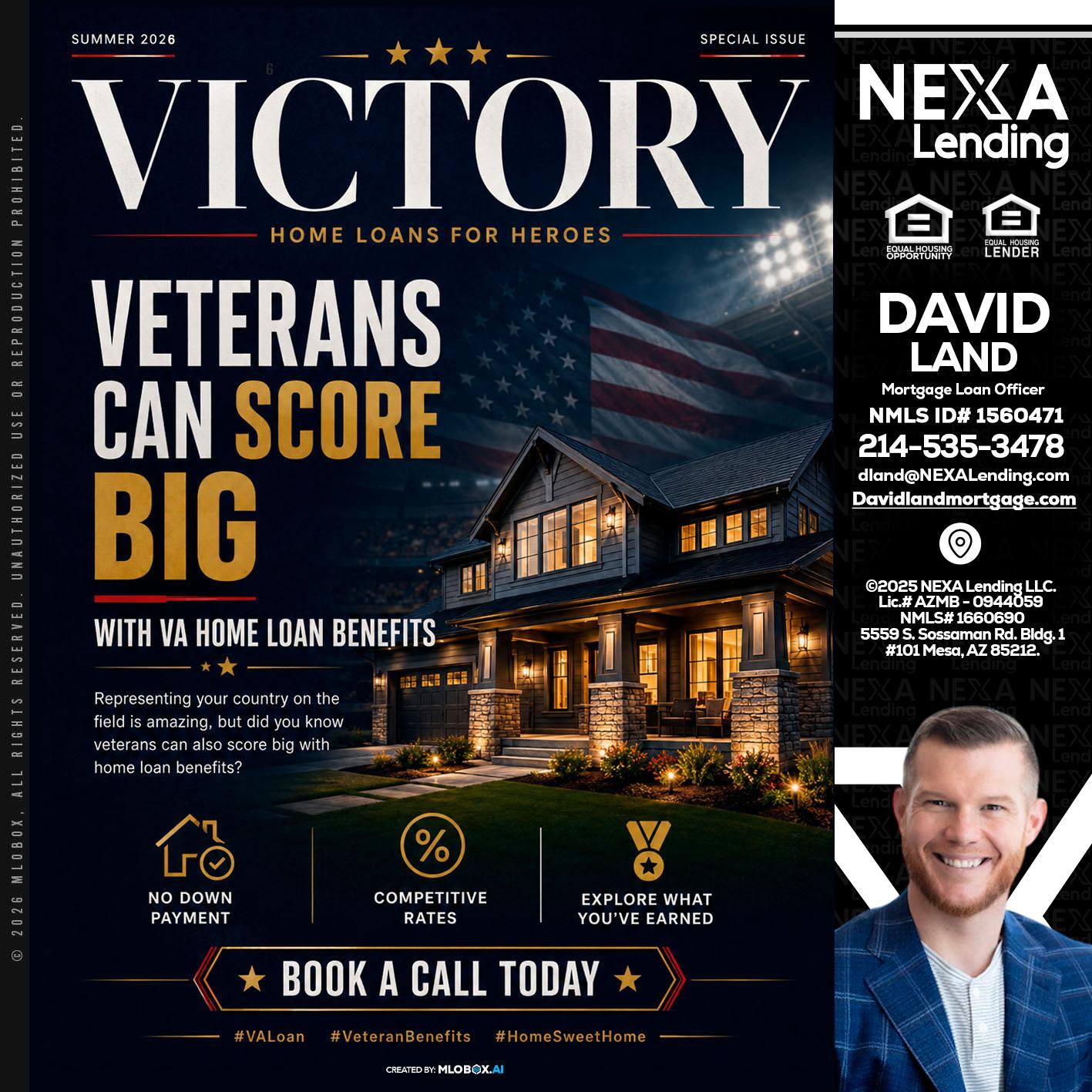 VICTORY - David Land -Mortgage Loan Officer