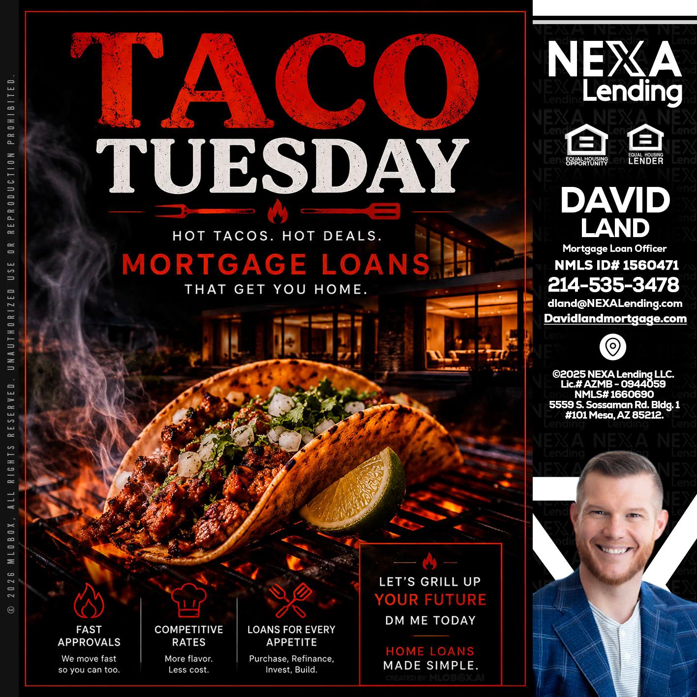 TACO TUESDAY - David Land -Mortgage Loan Officer