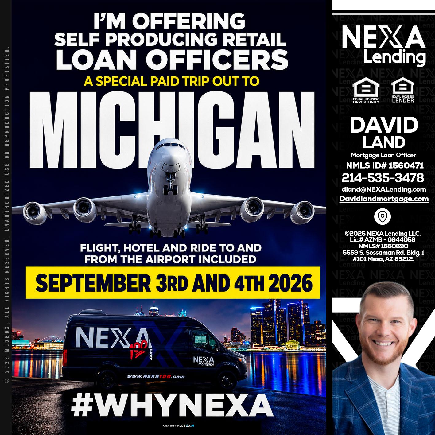 MICHIGAN - David Land -Mortgage Loan Officer