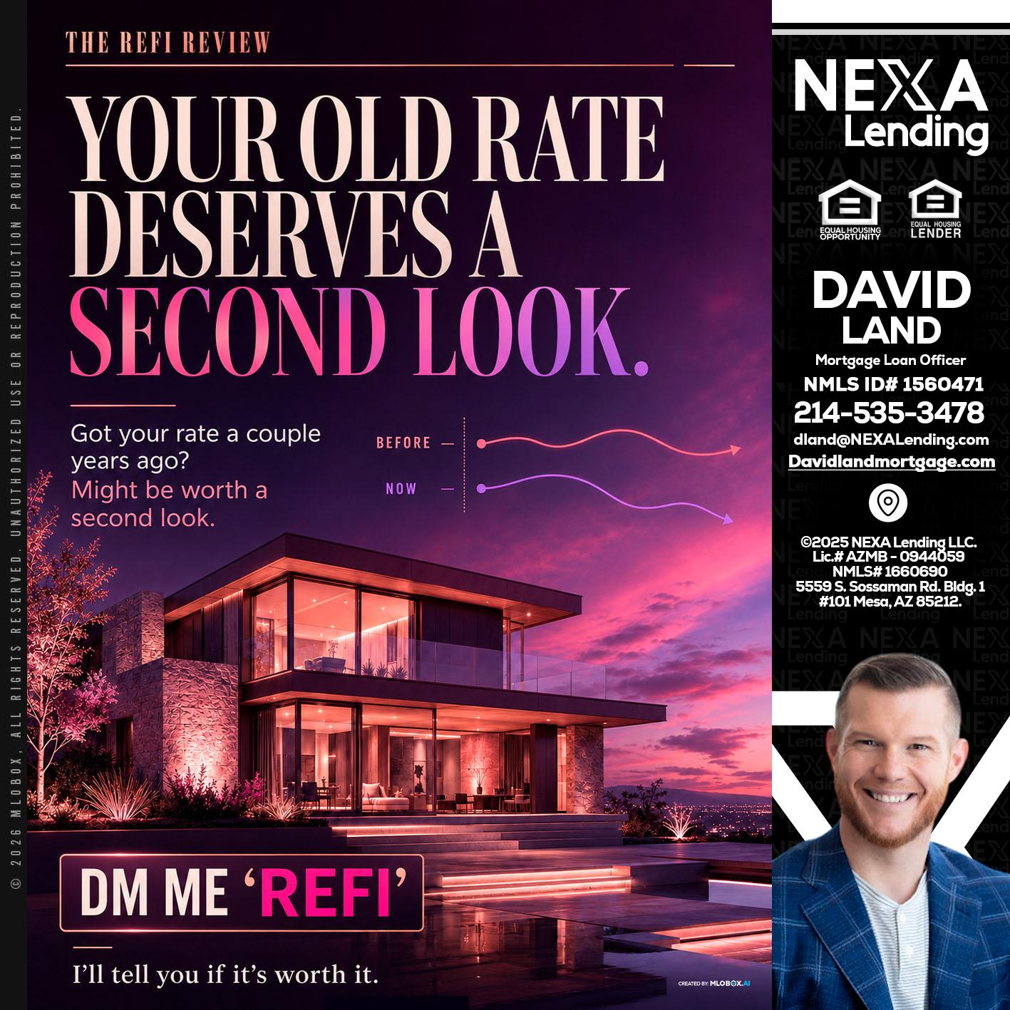 YOUR OLD - David Land -Mortgage Loan Officer