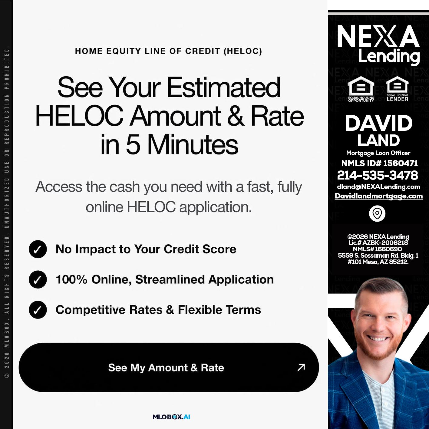 HELOC - David Land -Mortgage Loan Officer