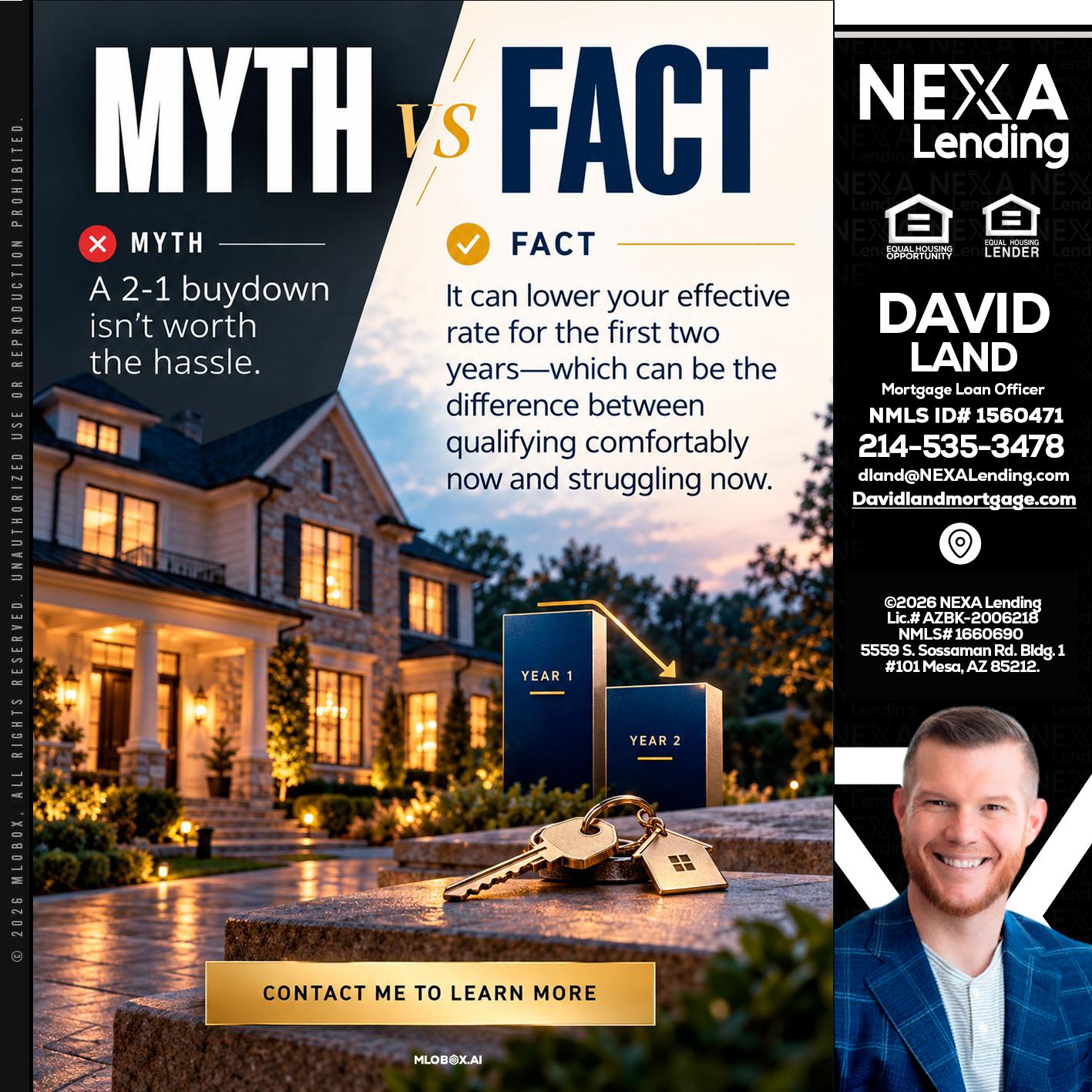 MYTH VS FACT - David Land -Mortgage Loan Officer